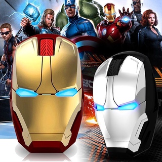 เมาส์ไร้สาย 2.4G Iron man 800 1200 1600 2400 DPI สามารถปรับได้ สําหรับคอมพิวเตอร์ โน้ตบุ๊ก