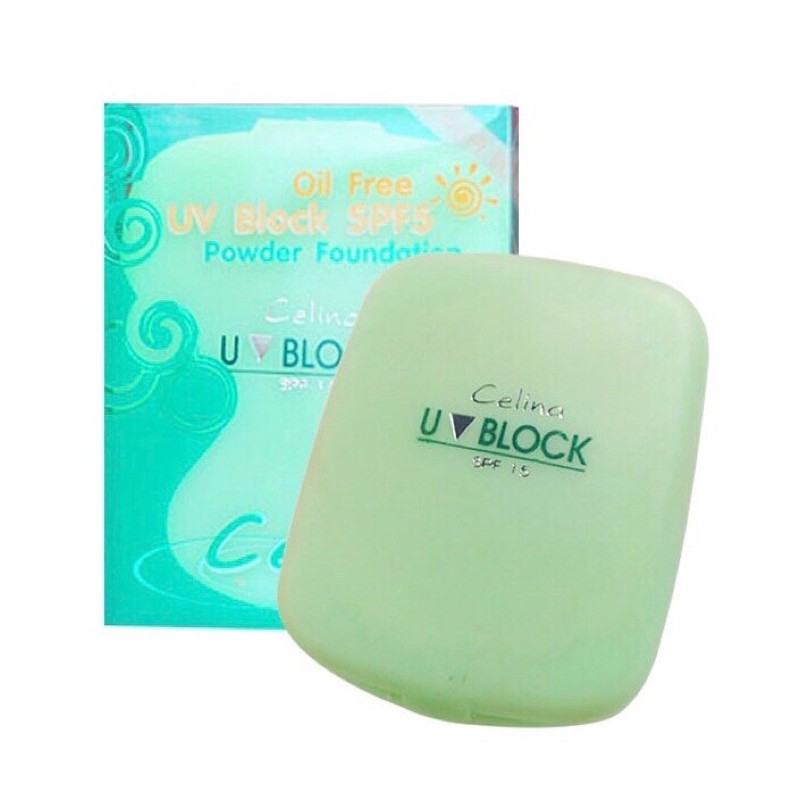 แป้งพริตตี้ หรือ แป้งCelina เซลีน่า (รีฟิล) ตลับสีเขียว