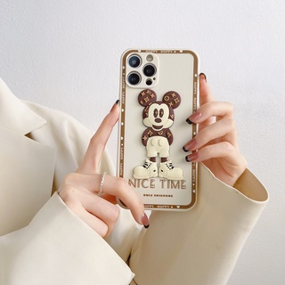 Lurrova เคส OPPO Reno 6Z Reno 7Z Reno5Z Reno 4 Reno 5 Reno 6 Reno 7 เทรนด์แฟชั่น 3D เมาส์การ์ตูน ซิลิโคนเคสโทรศัพท์