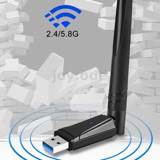 อะแดปเตอร์การ์ดเครือข่ายไร้สาย USB3.0 Wifi Dual Band 2.4G 5.8G 1300Mbps พร้อมเสาอากาศ