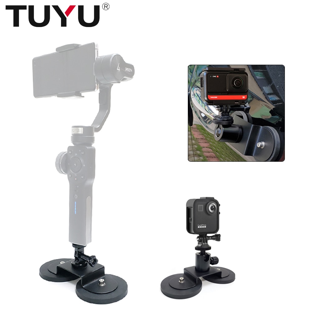 Tuyu Magnet Car Suction Cup Mount 2pcs Sucker For Insta 360 One R X2 Gopro Max Motorcycle Camera Sma 2 163