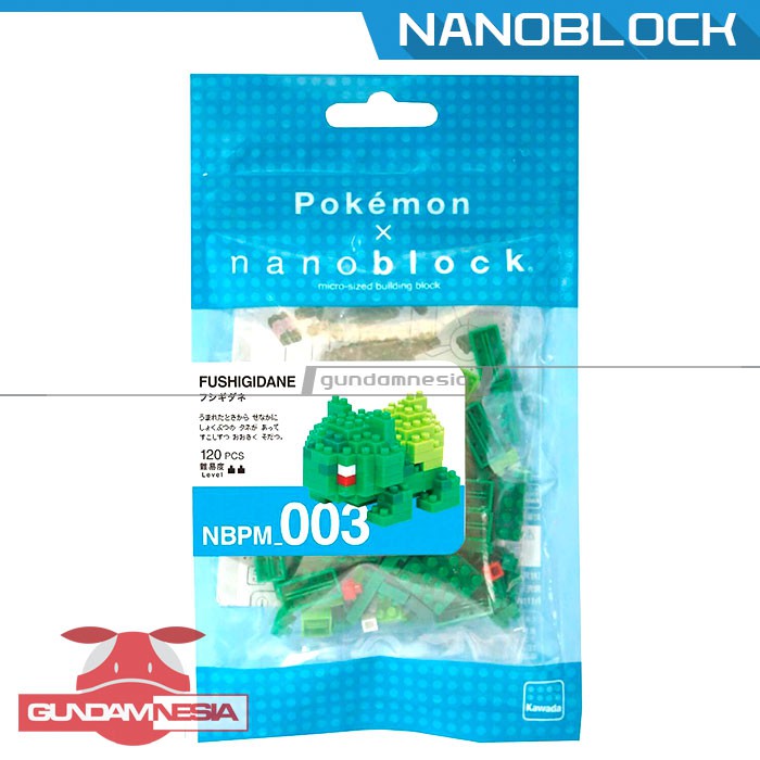 [Nanoblock] Bulbasaur (Fushigidane) – โปเกมอน | คาวาดา