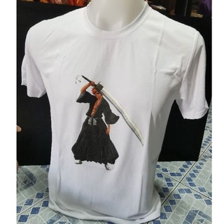 Bleach - - เสื้อบรีซ สีขาวสกรีนลาย (มี 2ไซส์ M , L ,) เสื้อ เสื้อbleach เสื้อบรีซ เสื้อยืด