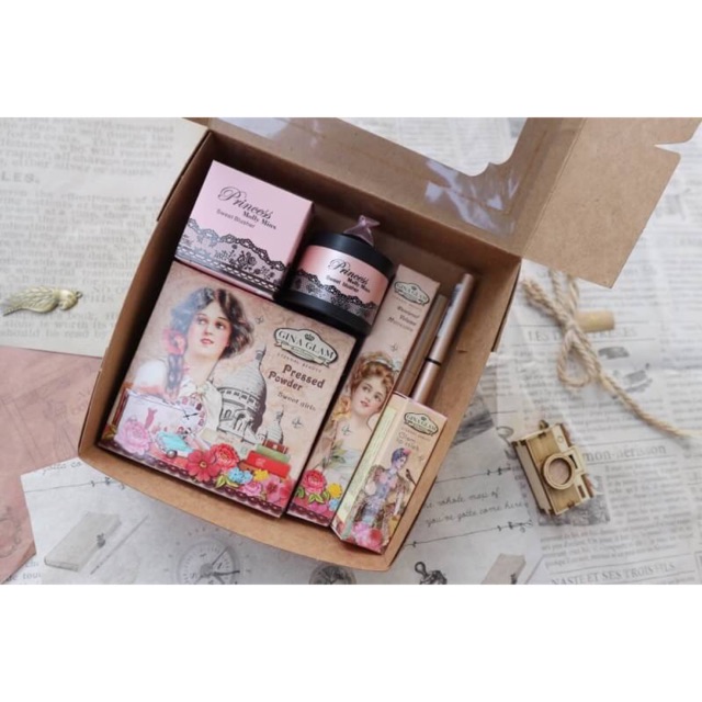 👸🏻gina glam mini เซตแต่งหน้าเจ้าหญิง ไซต์มินิ 6 ชิ้น