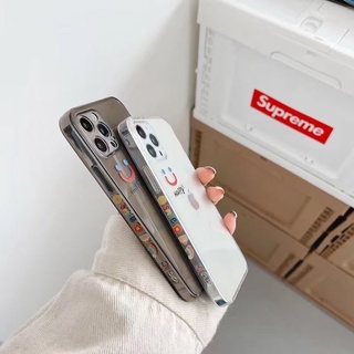 OPPO A15 A15s A92 A54 A53 A32 A5 2020 A9 2020 Reno Reno 5 / Reno 5 Pro Reno 6 Pro Plus F11 R15 Pro A3s A12e Transparent TPU Happy Smile Face Casing Case