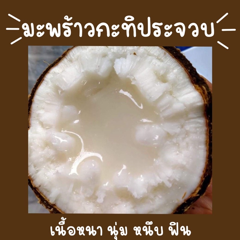 มะพร้าวกะทิน้ำข้นประจวบผลไม้หาทานยาก