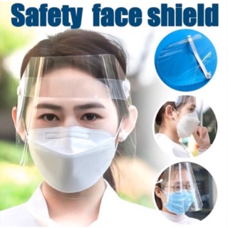 สินค้าพร้อมส่ง  แผ่นใส HD หน้ากากใส แผ่นใสป้องกันละอองฝุ่น face shield ขนาด21.5*33.5