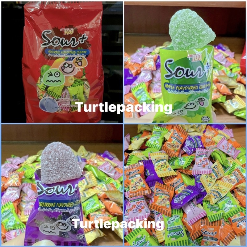 ห่อใหญ่สุด ลูกอมเปรี๊ยววววเปรี้ยวในตำนาน ห่อใหญ่ยักษ์ 150 เม็ด+-ค่า Lot 100 sour gummy candy ตัวเด็ดจากมาเลเซีย