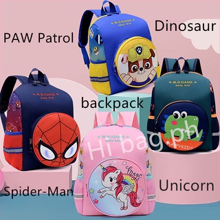 กระเป๋าเป้สะพายหลัง ลายยูนิคอร์น Hello Kitty Beg sekolah Paw Patrol Spider-Man คุณภาพสูง สําหรับเด็ก