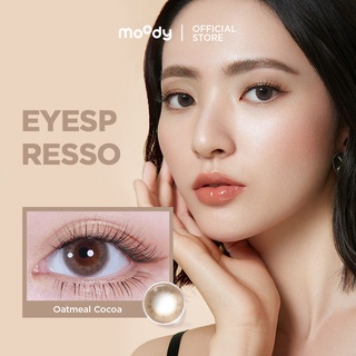 moody Quarterly คอนแทคเลนส์สี แบบใช้แล้วทิ้ง Oatmeal Cocoa (0.00 และ -1 ถึง -8) - Eyespresso