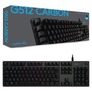 🔥ขายดี ส่งไว🔥⚡️คีย์บอร์ดเกมมิ่ง⚡️ Logitech G512 Carbon Mechanical Gaming Keyboard RGB (คีย์แคป Th/Eng)