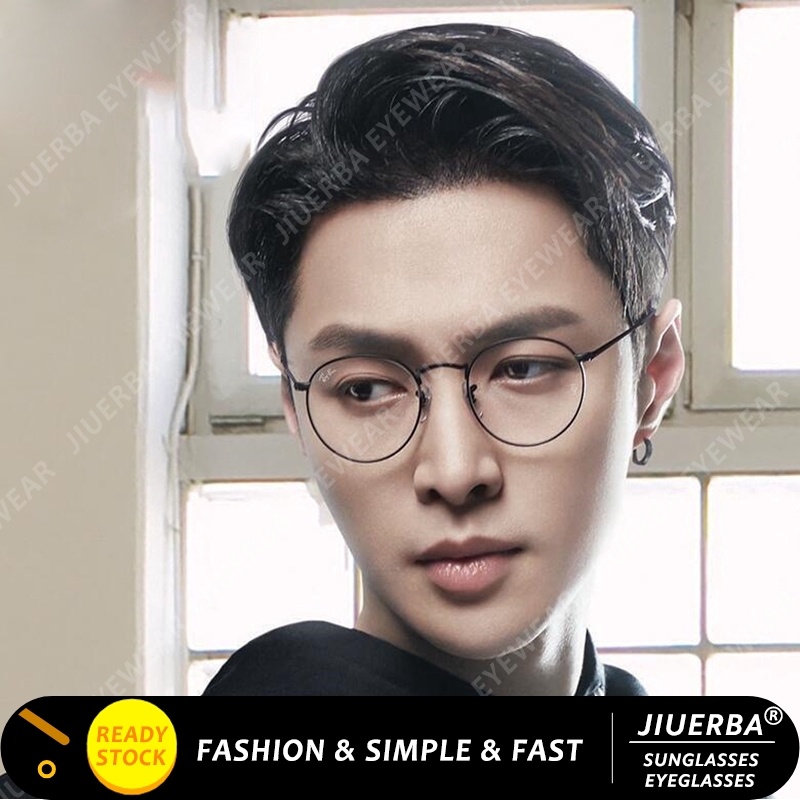 【แว่นสายตาสั้น】ลบ0°~-400°แว่นตาญี่ปุ่น Retro กลมสายตาสั้นแว่นตาผู้หญิง / ผู้ชาย