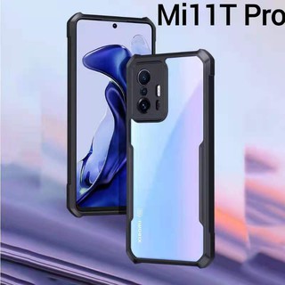 Mi11T Pro(พร้อมส่งในไทย)เคสกันกระแทกขอบสีหลังใสXiaomi Mi11T 5G/Mi11T Pro 5G