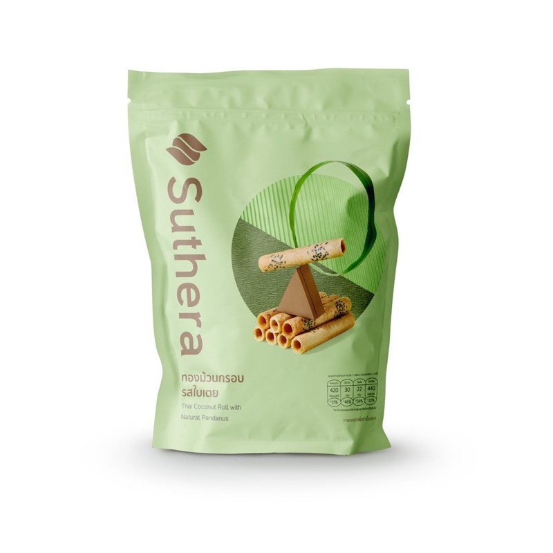 ทองม้วนสุธีรา รสใบเตย ทองม้วนกรอบจากน้ำกะทิสดสูตรโบราณต้นตำรับจากศรีฟ้าเบเกอรี่กาญจนบุรี (แบบถุง) 70 กรัม - รูปที่ 7