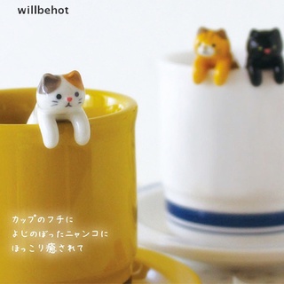 [WBHOT] ช้อนเซรามิค รูปแมว สําหรับแขวนกาแฟ ขนมหวาน ไอศกรีม