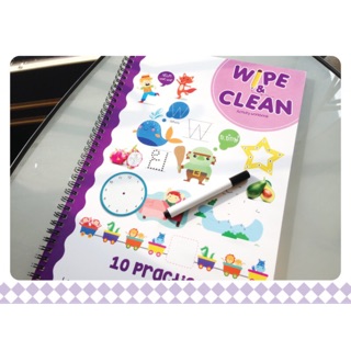 Wipe &amp; clean Activity workbook :: สมุดกิจกรรม เขียนได้ ลบได้ เล่นที่ไหนก็ได้