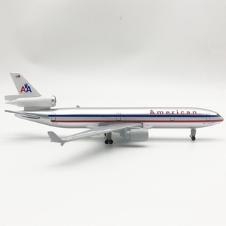 โมเดลเครื่องบิน *พร้อมส่งจากไทย* 20cm Air USA American AA MD-11 Airways Diecast Airplane Model Alloy Metal Air Plane