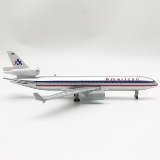 โมเดลเครื่องบิน *พร้อมส่งจากไทย* 20cm Air USA American AA MD-11 Airways Diecast Airplane Model Alloy Metal Air Plane