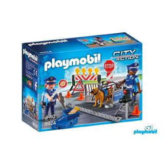 Playmobil 6924  City Action Police Roadblock แอ็คชั่นฟิกเกอร์  ซิตี้แอคชั่น ตำรวจด่านสกัดกีดขวาง