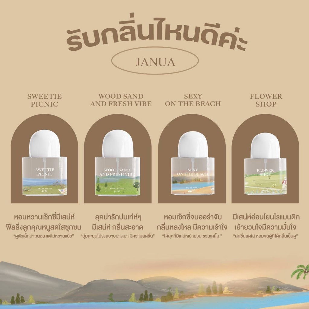 ✷ พร้อมส่ง!!! ✷ JANUA น้ำหอมEDP 30ml.(มี 7 กลิ่น)