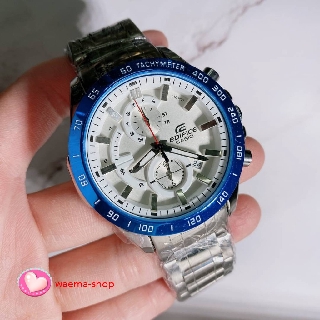 CASIO EDIFICE - งานมิลเลอร์ สายเลส คลิ๊กล็อค หน้าโคโนกราฟ 3วง ใช้ได้จริง Code:W9D130763