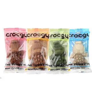 Crocgy - ขนมขัดฟันรูปจระเข้ 18/63กรัม Size S/M