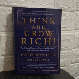 หนังสือ The Think And Grow Rich เวอร์ชั่นดั้งเดิม โดย Napoleon Hill (ภาษาอังกฤษ)