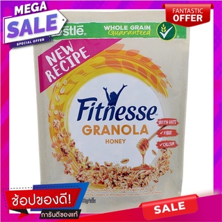 เนสท์เล่ฟิตเนสส์กราโนล่าข้าวโอ๊ตอบกรอบเคลือบน้ำผึ้ง 300กรัม Nestle Fitness Granola Roasted Oatmeal Honey Coated 300g