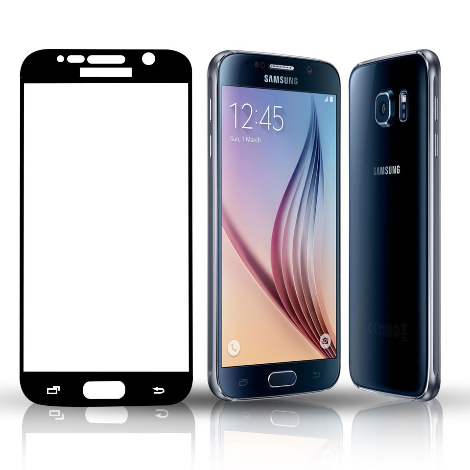 ฟิล์มกระจก เต็มจอ กาวเต็มแผ่น ซัมซุง เอส6 Full Glue Tempered Glass For Samsung Galaxy S6 (5.1")