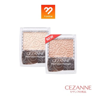 ใหม่!! Cezanne pearl glow cheek / highlight / nuancer เซซาน เพิร์ล ชีค บลัชออน ไฮไลท์ เนื้อชิมเมอร์ 2.4กรัม ปัดแก้ม