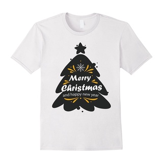 เสื้อยืดแขนสั้น พิมพ์ลาย Merry Christmas Happy Year คุณภาพสูง แฟชั่นฤดูร้อน สําหรับผู้ชายSize S-5XL