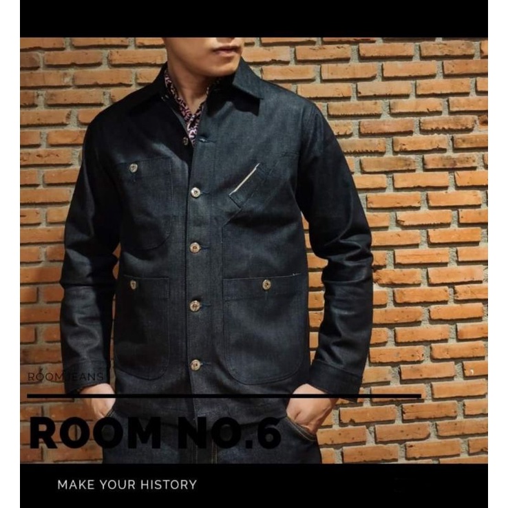 Room Jeans - เสื้อแจ็คเก็ตยีนส์ ผู้ชาย รุ่น JACKET Room No. 6