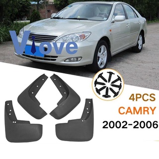 บังโคลนหน้า หลัง อุปกรณ์เสริม สําหรับรถยนต์ Toyota Camry 2002-2006 4 ชิ้น