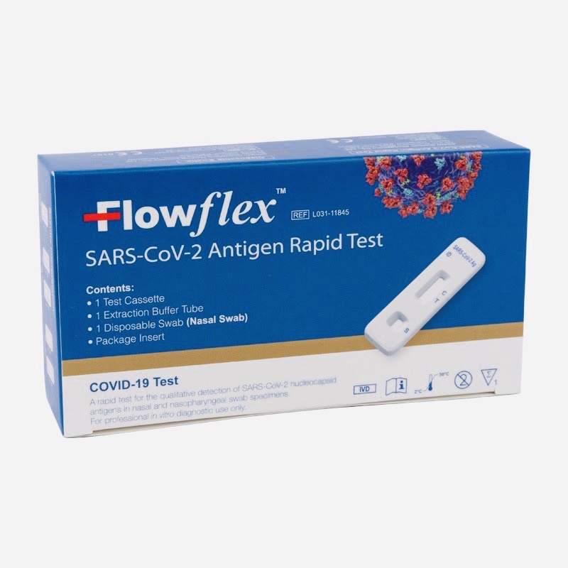 ชุดตรวจ โควิด-19 Flowflex SARS-CoV-2 Antigen Rapid Test ตรวจทางจมูก