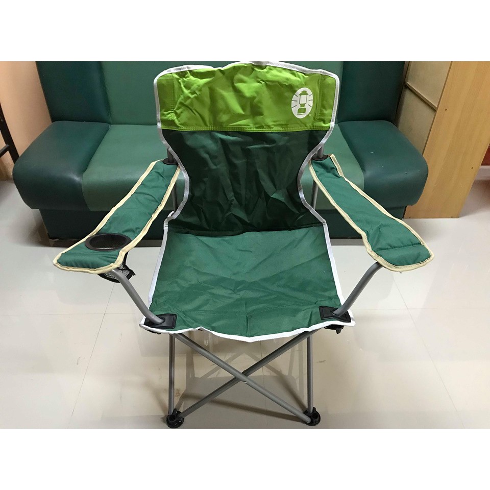 เก้าอี้สนามพับได้ ยี่ห้อโคลแมน Coleman ของใหม่ มีที่ใส่ของด้านหลัง วัสดุอุปกรณ์แข็งแรง รับน้ำหนักได้80-120โล พร้อมส่ง