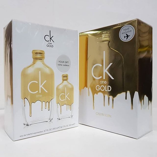 เซ ตส ดค ม Ck One Gold Gift Set By Calvin Klein เซ ต2ขวด Shopee Thailand