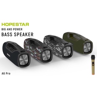 New🔥 Hopestar A6 Pro  ลำโพงบลูทูธ ของแท้ 100%! เป็นที่นิยม/เสียงร็อค/เสียงเบส ได้3โหมด(แถมไมโครโฟน wireless