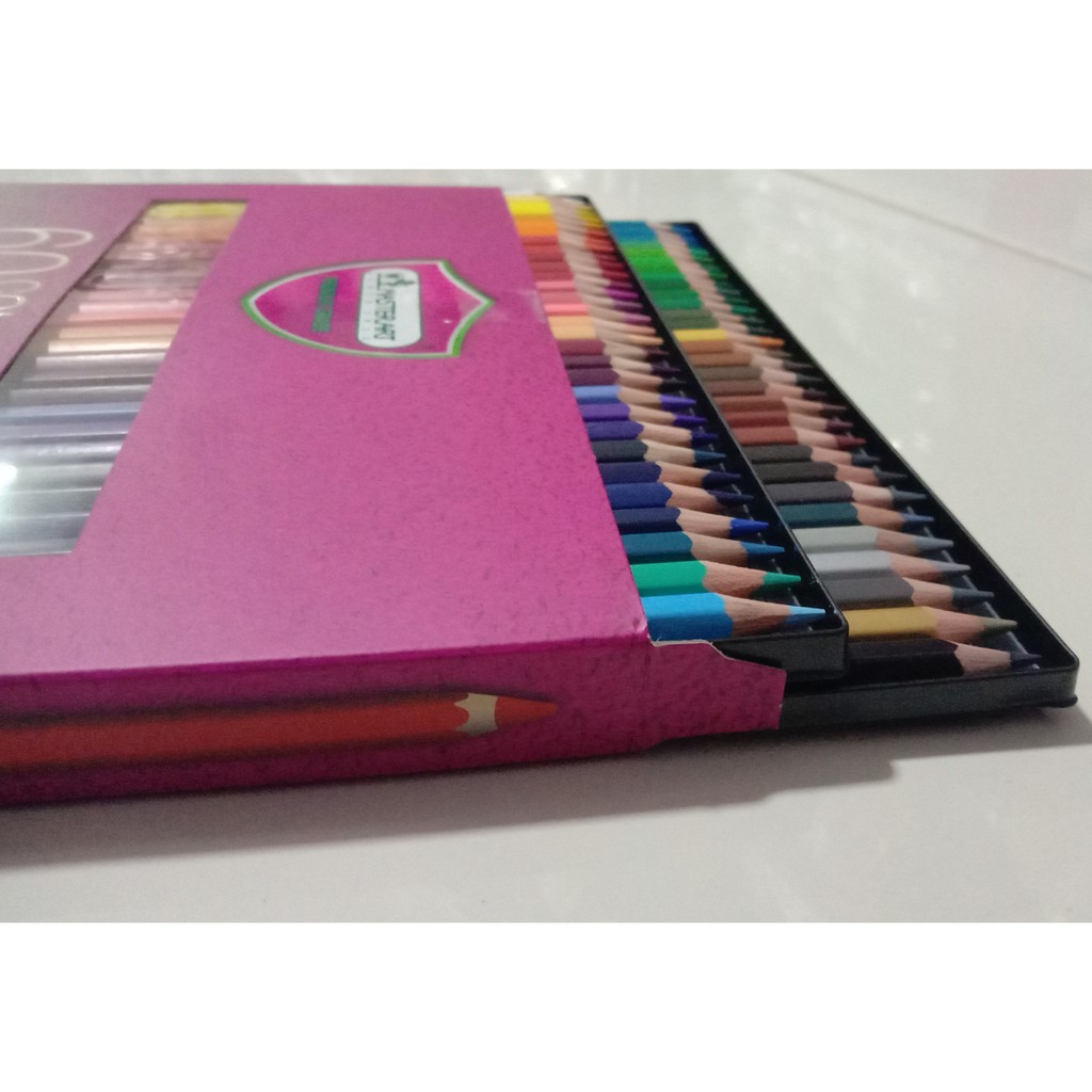 สีไม้มาสเตอร์อาร์ตโฉมใหม่ ดินสอสีไม้มาสเตอร์อาร์ต หัวเดี่ยว 60 สี 60 แท่ง ดินสอสีไม้ สีมาสเตอร์อาร์ต สีไม้เกรดพรีเมี่ยม