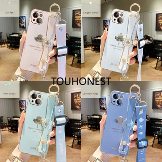 เคส For iPhone 14 Pro Max เคส iPhone 14 Plus Case iPhone X Case iPhone XS Case iPhone XR Cute Silicone Luxury New Maple Leaf Wrist Band With Rope Soft Phone Cases โทรศัพท์มือถือ ลายใบเมเปิ้ลน่ารัก พร้อมสายคล้อง หรูหรา สําหรับ