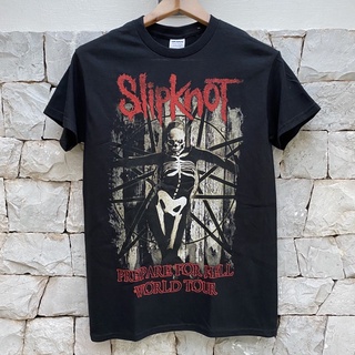 (ขายส่งได้)【COD】 เสื้อวง Slipknot ลายหน้า หลัง ลิขสิทธิ์แท้ นำเข้าจาก USA COMING CLUB