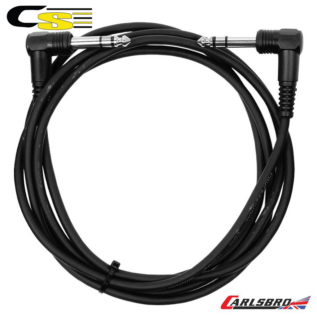 Carlsbro สายแจ็คสเตอริโอ สายสเตอริโอ ยาว 2 เมตร หัวงอ 2 ด้าน รุ่น BC351-2M (Stereo Instrument Cable)