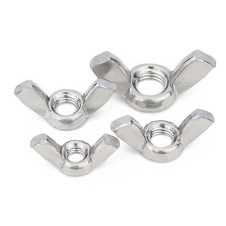 หัวน็อต ตัวเมีย หางปลา ปีก สี่เหลี่ยม สแตนเลส304 เกลียวมิล หยาบ M3 M4 M5/Wing Nut Rectangular SUS304