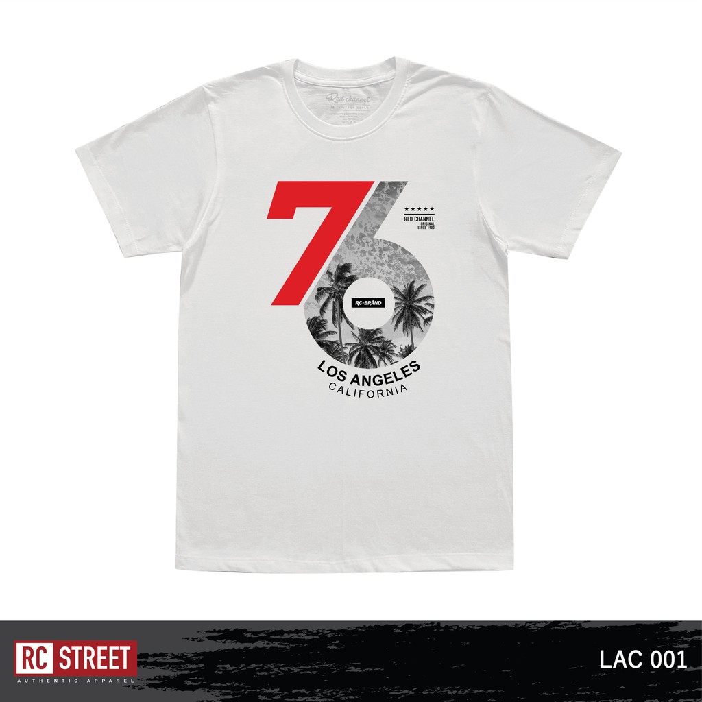 【🔥🔥】RED CHANNEL เสื้อยืด 76 LOS ANGELES CALIFORNIA (LAC - 100% COTTON)