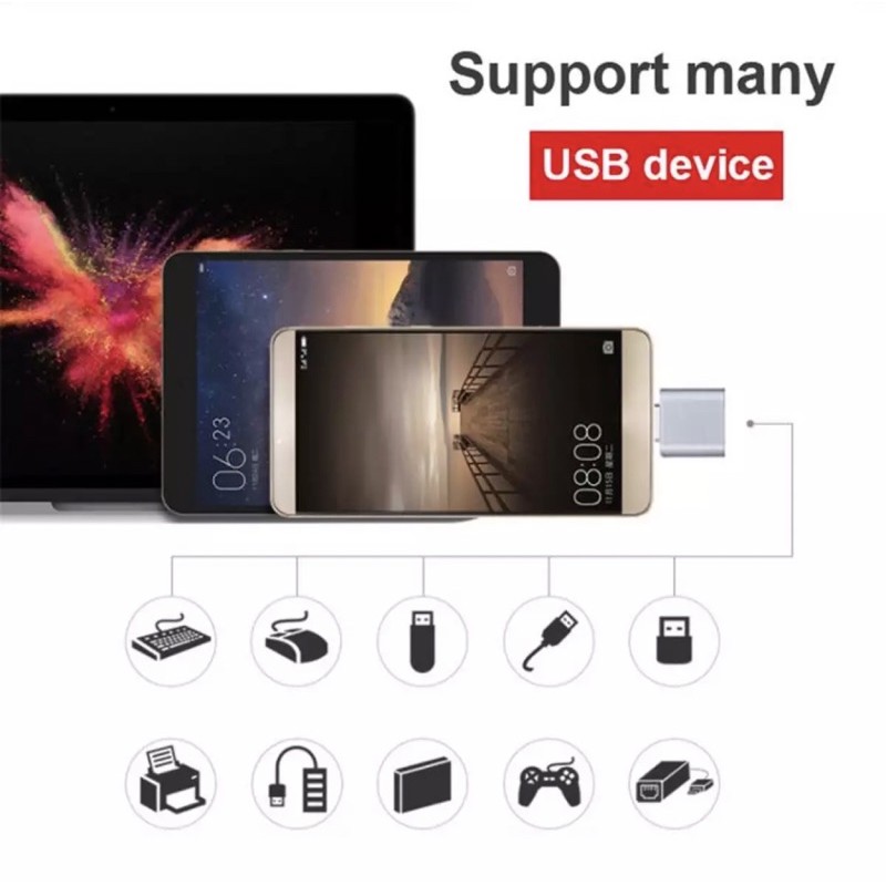 Otg Adapter Micro Usb⚡🔥อะแดปเตอร์แปลง Android Micro OTG ขนาดเล็ก สําหรับโทรศัพท์มือถือ