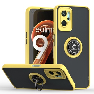 เคสโทรศัพท์มือถือ กันกระแทก พร้อมแหวนขาตั้ง สําหรับ Realme 9i 9 pro Plus pro+ c21y realme9i realme9pro realme9pro+ realmec21y