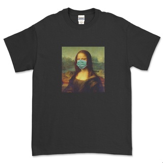 เสื้อยืด Mona LISA WEAR MASK (สีดํา)