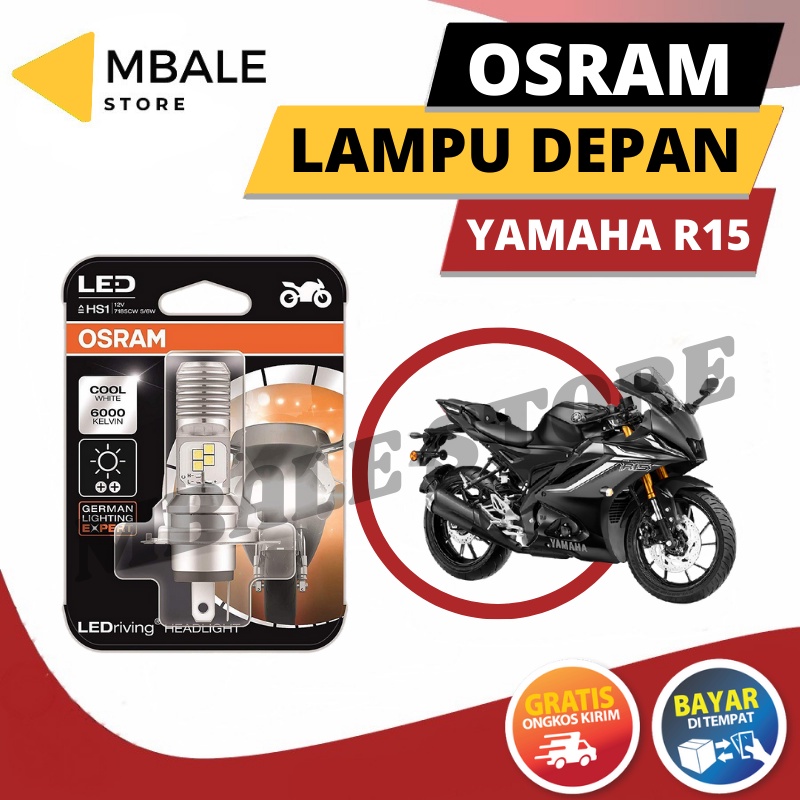 Osram ไฟหน้า LED สําหรับ Yamaha R15 Motorcycle Original OSRAM H4 / Hs1 3 ขา