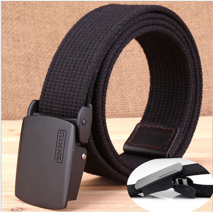 🔥ส่งไวจากไทย🔥 เข็มขัด ไนลอน สำหรับผู้ชาย สีดำ