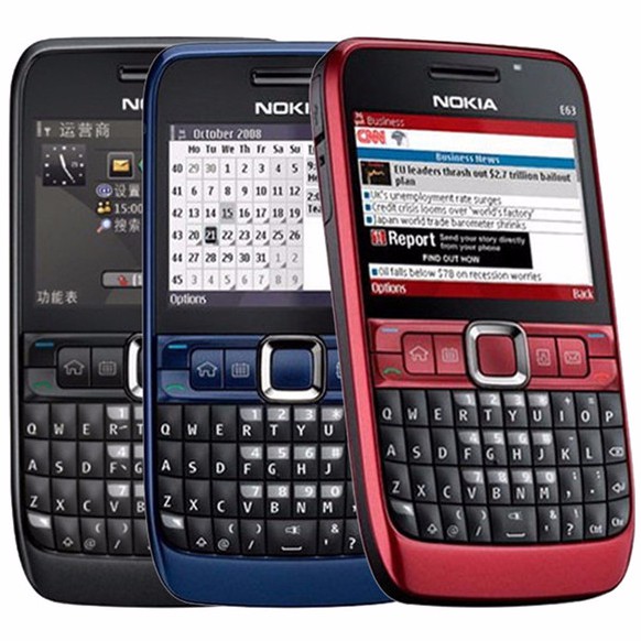 โทรศัพท์มือถือโนเกียปุ่มกด NOKIA E63 (สีดำ) 3G/4G รุ่นใหม่2020