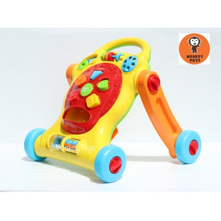 Monkey Toys รถผลักเดิน Tiny Step Walker with Shape Sorter Activities 2255 P-M2255